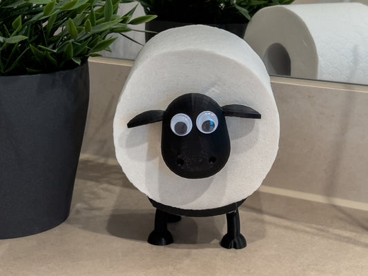 Funny Sheep Toilet Paper Holder - Quirky Bathroom Organizer - Farmhouse Decor - Unique Home & Toilet Accessories